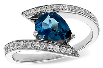 A329-37576: LDS RG 1.04 LONDON BLUE TOPAZ 1.28 TGW (8x6MM)