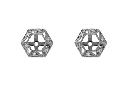 D054-90285: EARRING JACKETS .08 TW (FOR 0.50-1.00 CT TW STUDS)