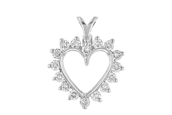 E061-21266: HEART PENDANT .45 TW