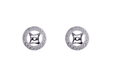 E238-51203: EARRING JACKET .32 TW (FOR 1.50-2.00 CT TW STUDS)