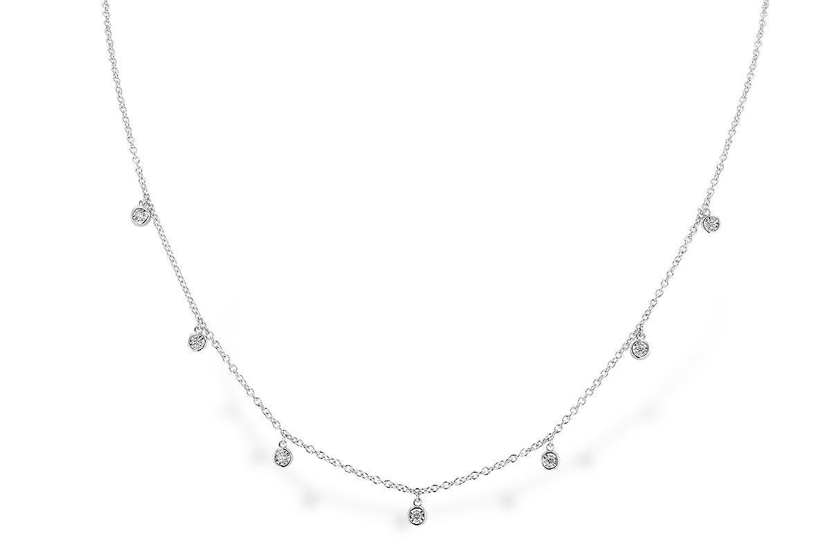 G328-46712: NECKLACE .12 TW (18")