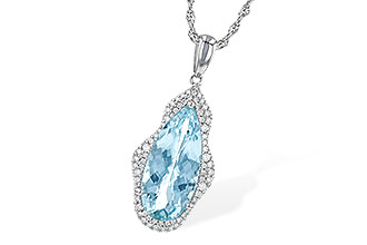 H244-87575: NECK 3.97 AQUAMARINE 4.20 TGW