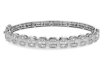 L329-36702: BANGLE .81 TW BAGUETTE 1.00 TW